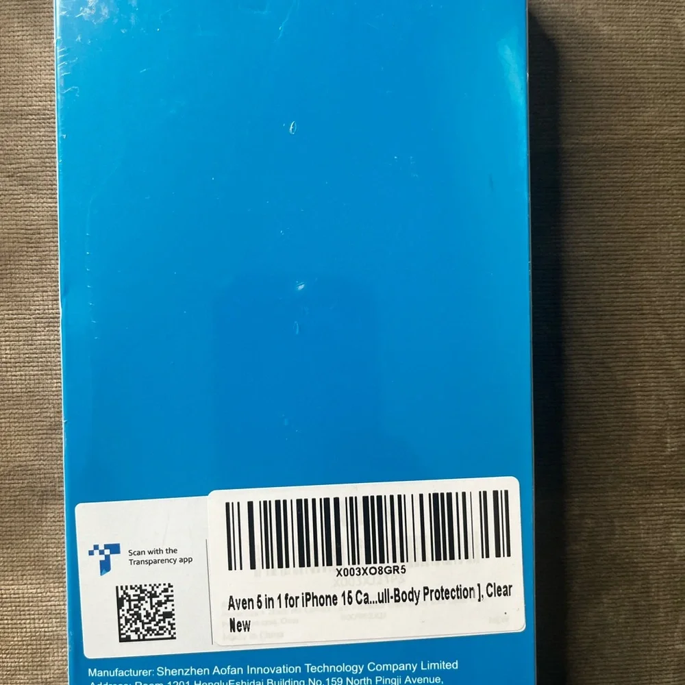iPhone 15 -  5 in 1 transparent